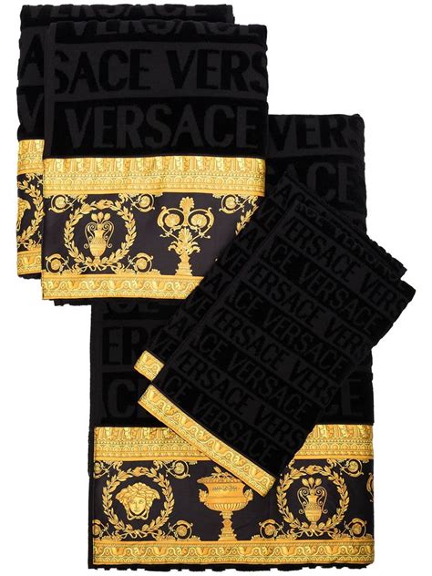 serviettes versace|versace bath linen set.